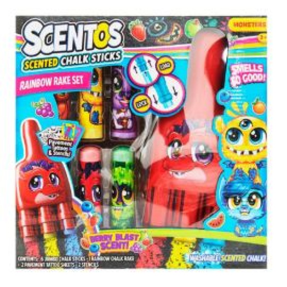 SCENTOS CHALK RAINBOW RAKE SET